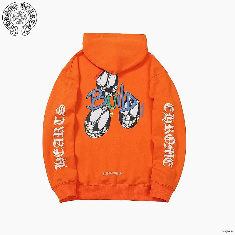 Chrome Hearts Logo Detail Cross graphic hoodie Black Blue Cross with Relaxed Feel