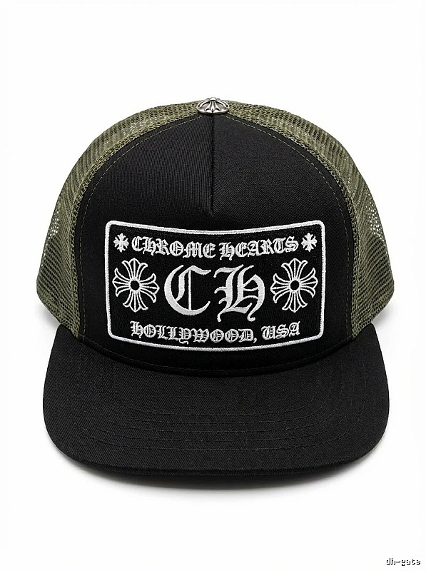 Chrome Hearts Retro Style Black Hat