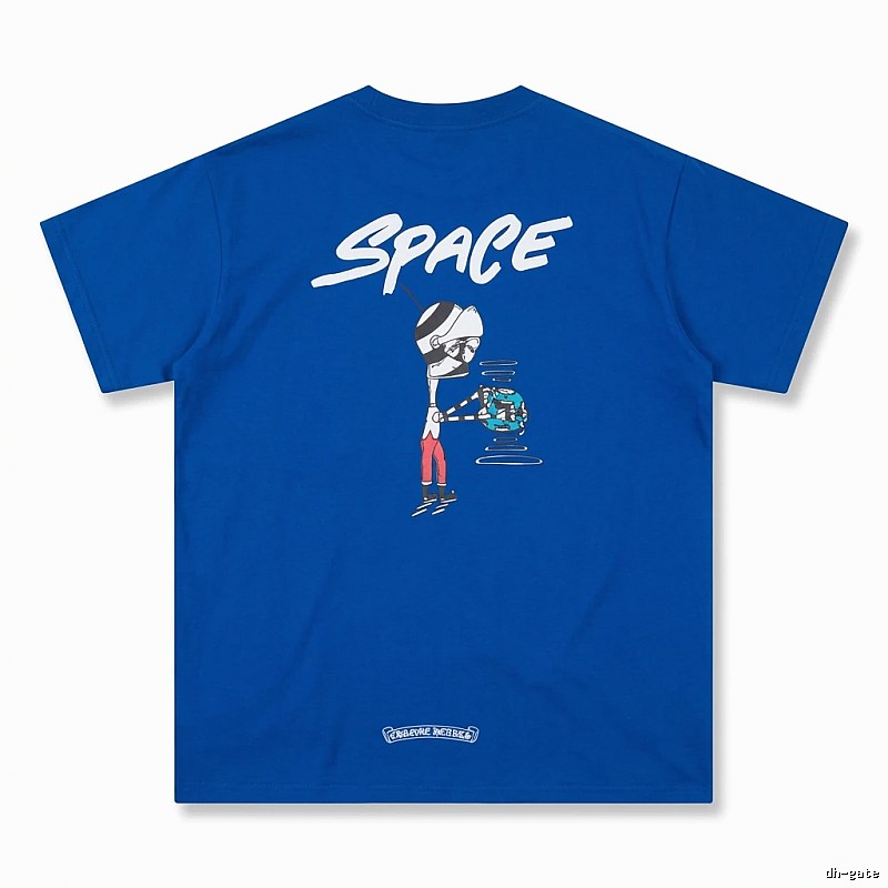 Chrome Hearts Space Style Blue T-shirt