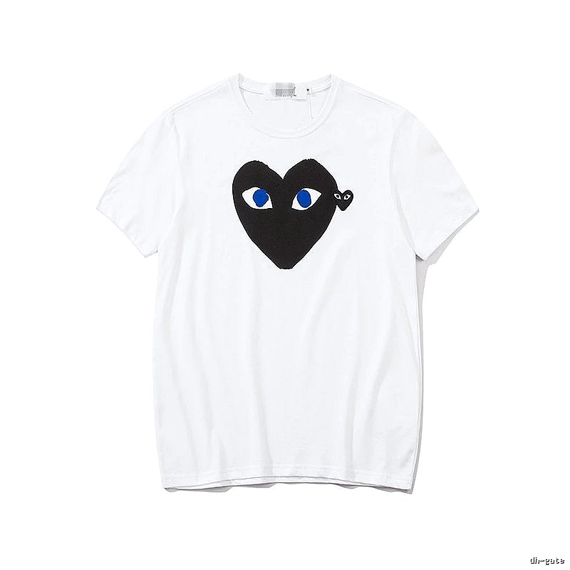 Comme des Garcons PLAY 2023-03 Black Style 2303 Heart Logo T-Shirt Poolside Style