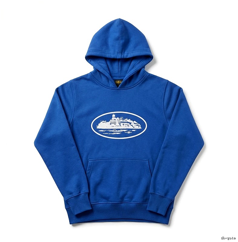 Corteiz Boat Logo Trendy Blue Sweatshirt