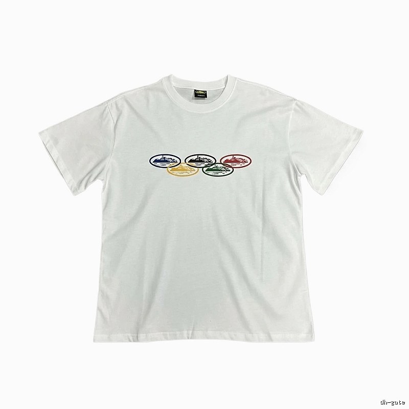 Corteiz Colorful Pattern Casual White T-shirt
