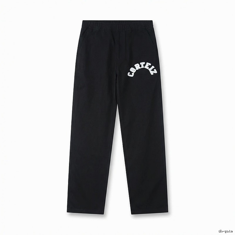 Corteiz retro-style black trousers