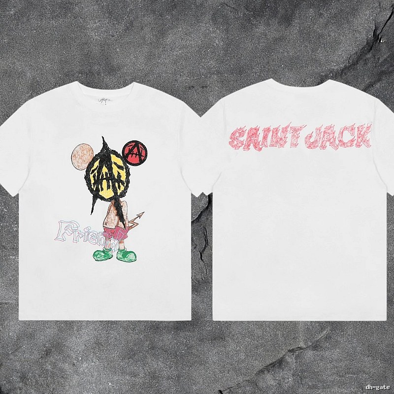 Denim Tears 2032-08 White Graphic T-Shirt City Outfit