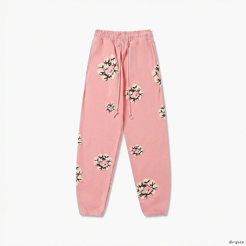 DENIM TEARS Floral Pink Sweatpants