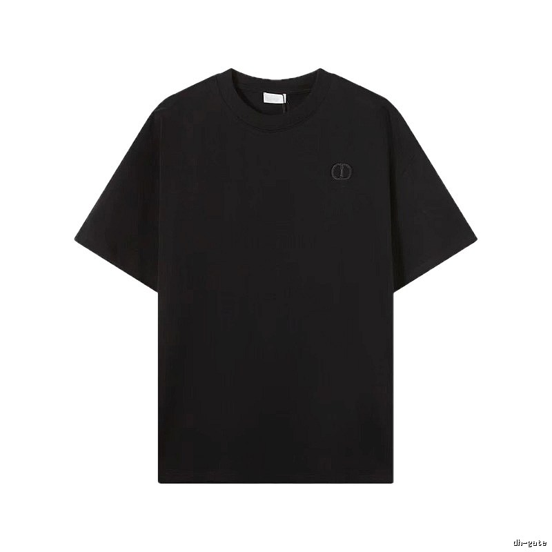Dior Classic Collection Minimalist Style Black T-Shirt