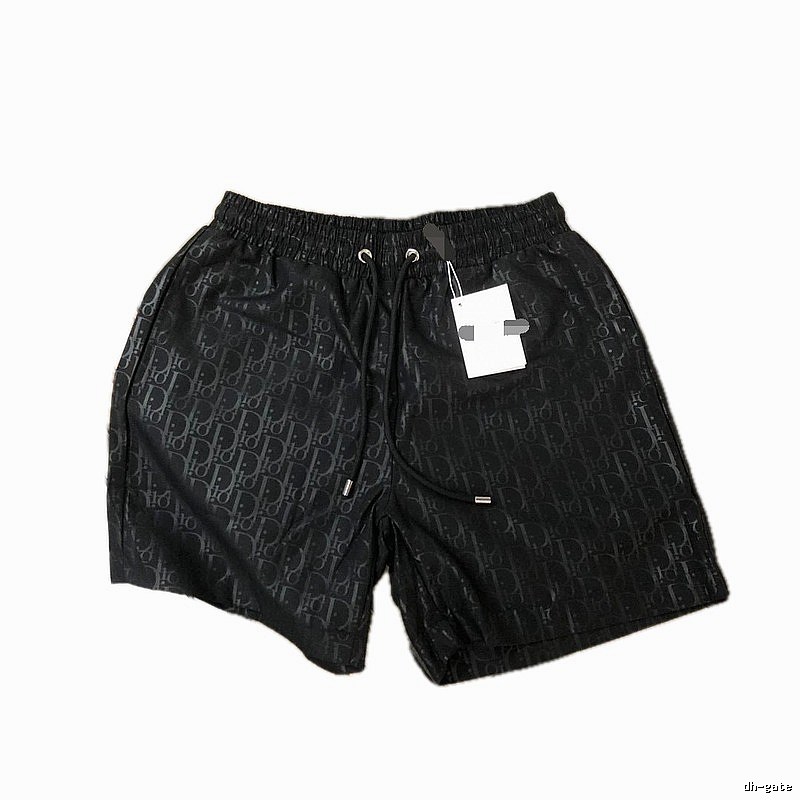 Dior Monogram Series Casual Style Black Shorts