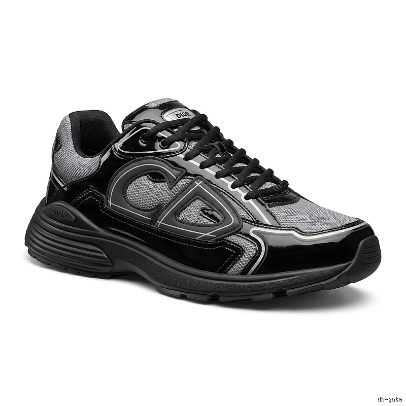 Dior retro-style black and grey sports shoes