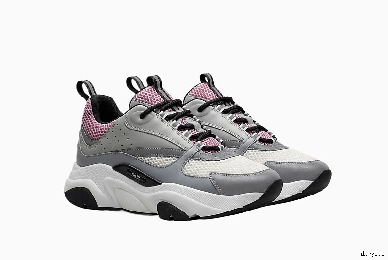 Dior retro-style gray-pink sports shoes