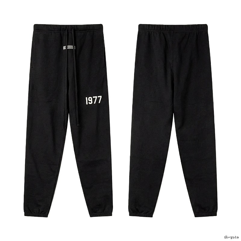 ESSENTIALS 1977 Minimalist Style Black Pants