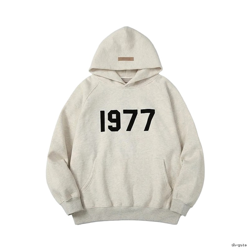 ESSENTIALS 1977 Style Light Grey Hoodie