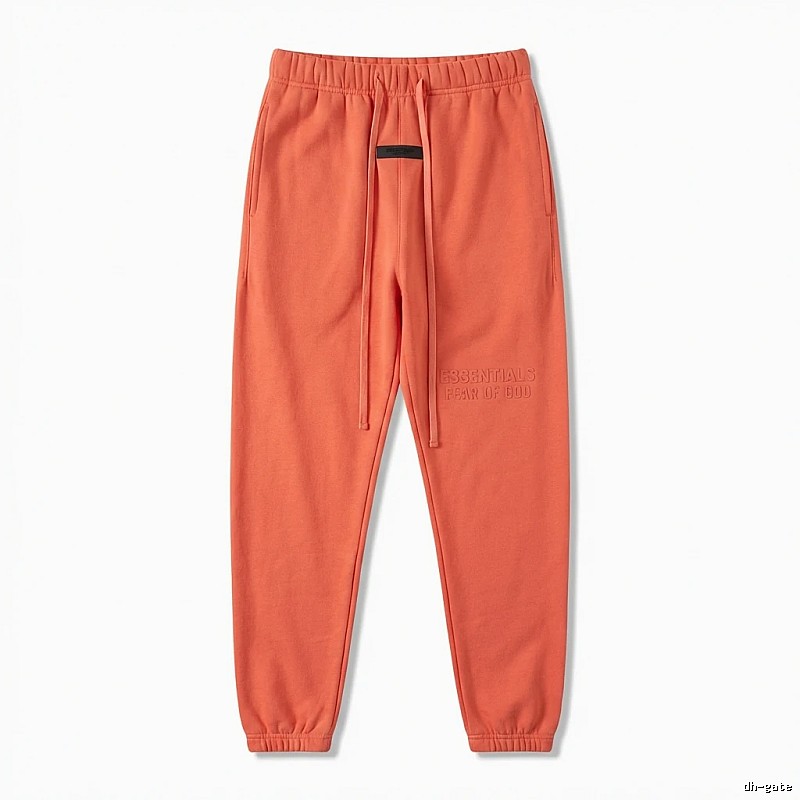 ESSENTIALS Basic Orange Sweatpants