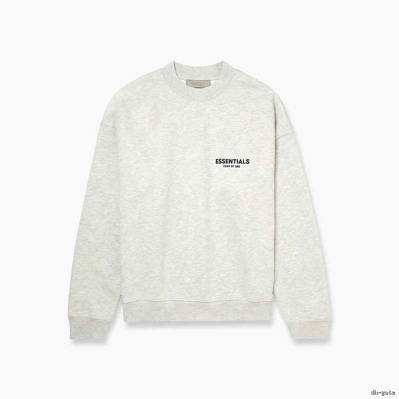 ESSENTIALS minimalist light gray sweatshirt