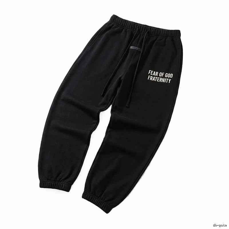 ESSENTIALS minimalist style black sweatpants