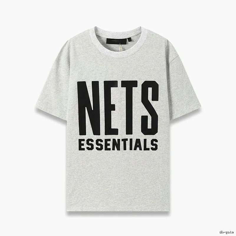 ESSENTIALS Trendy Brand Simple Style Grey T-shirt