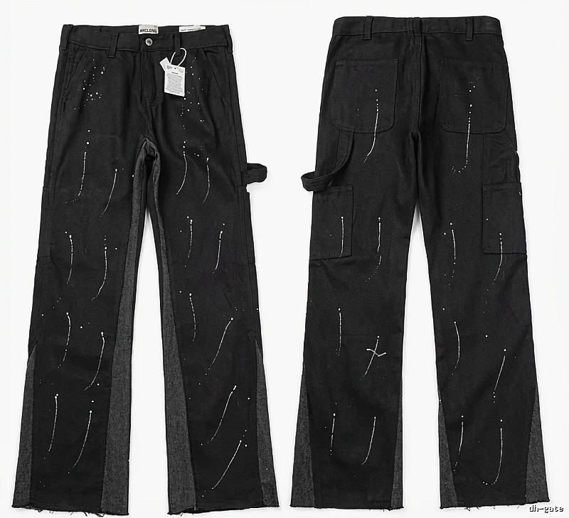 Gallery Dept Graffiti Style Black Work Pants