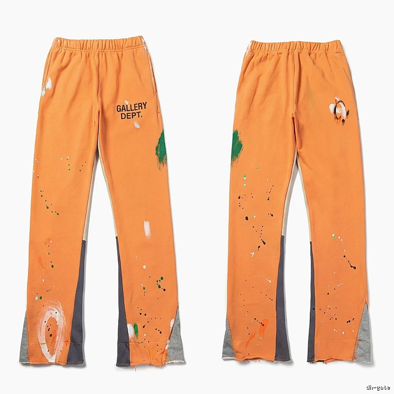 Gallery Dept Graffiti Style Orange Pants