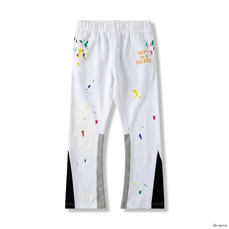 Gallery Dept Graffiti Style White Long Trousers