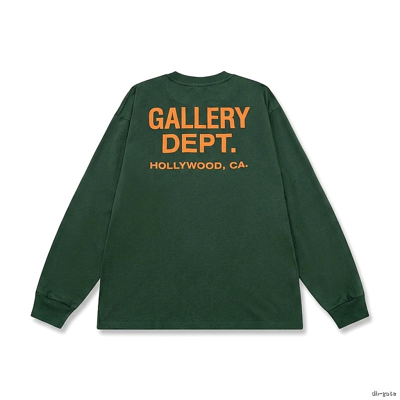 Gallery Dept Retro Style Dark Green Long-sleeve Shirt