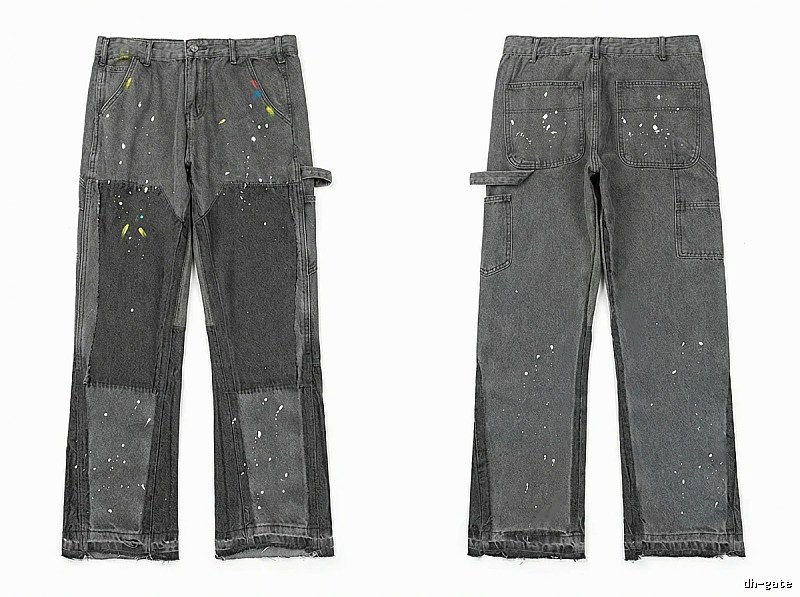 Gallery Dept. Stitched Graffiti Style Grey Pants
