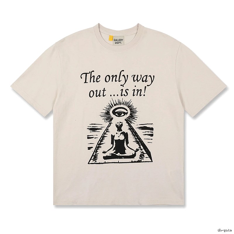 Gallery Dept Trendy Cool Style Off-white T-shirt