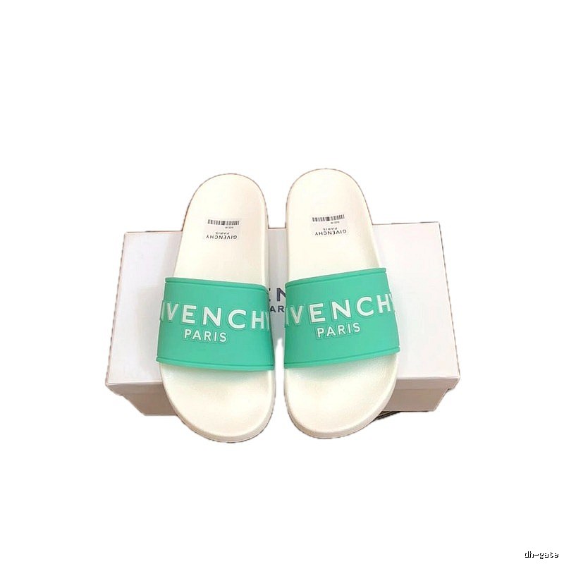 Givenchy Trendy Letter Mint Green Slides