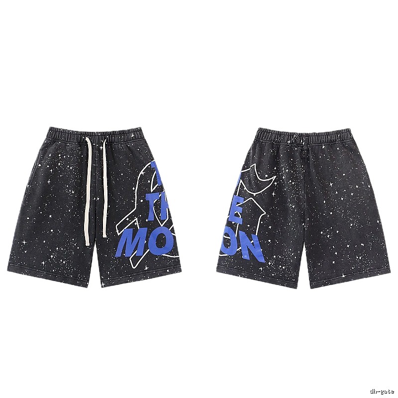 Godspeed Starry Street Style Black and Blue Shorts