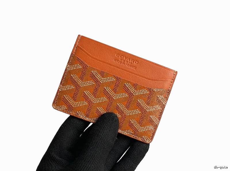 GOYARD Printed Fashion Orange Card Holder