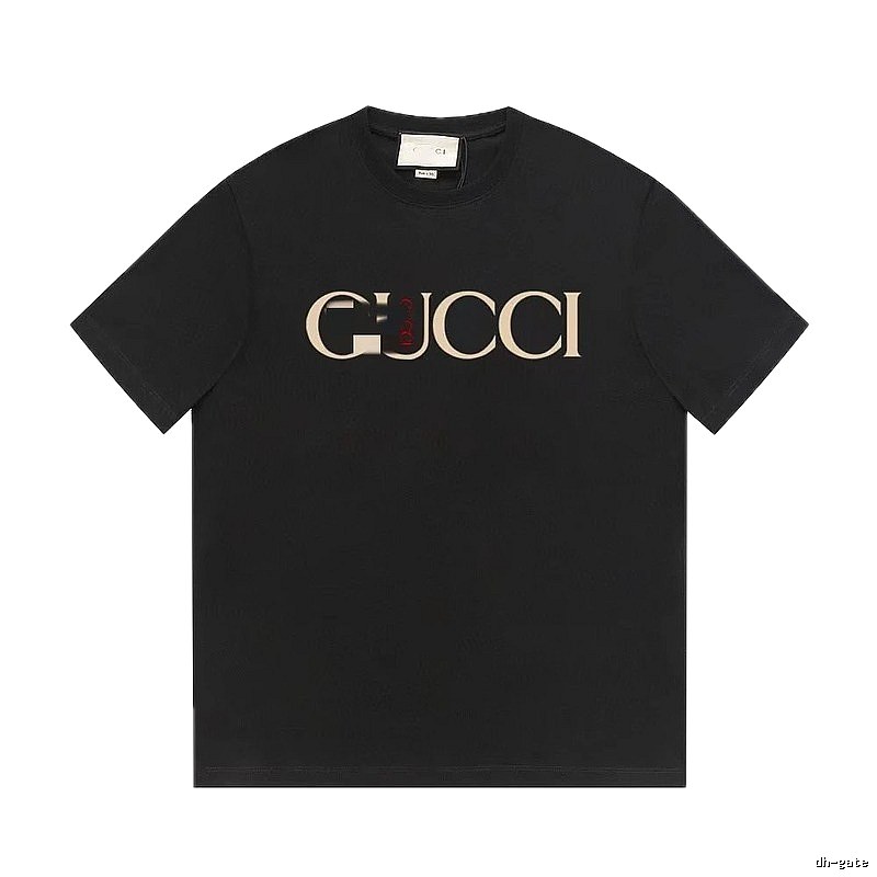 Gucci Classic Print Vintage Style Black T-Shirt