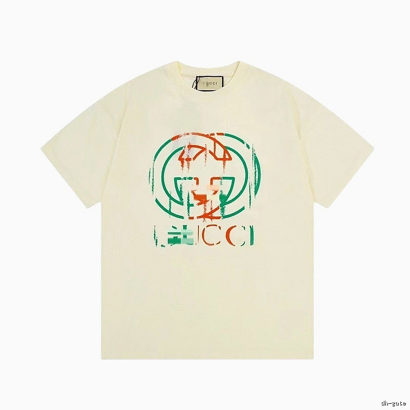 Gucci Double G Graffiti Vintage Style Off-white T-shirt