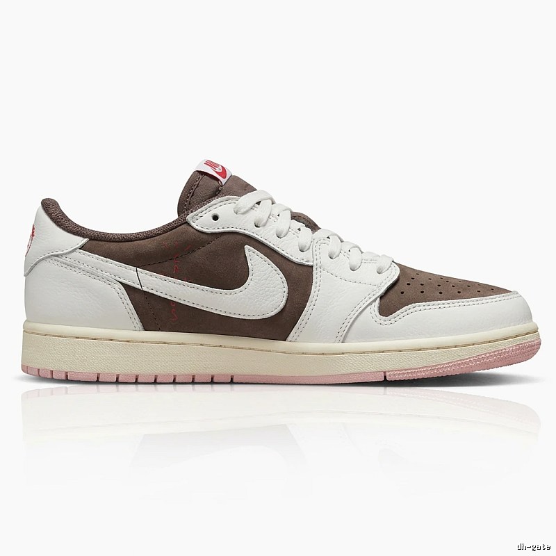 Jordan AJ1 Retro Style White and Brown Shoes
