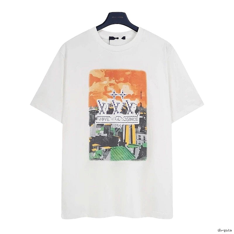 Louis Vuitton City Print Trendy & Cool White T-Shirt