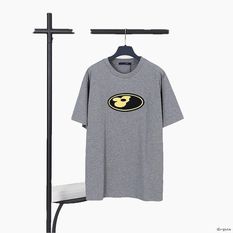 Louis Vuitton Labeled Trendy Style Grey Short-sleeve T-shirt