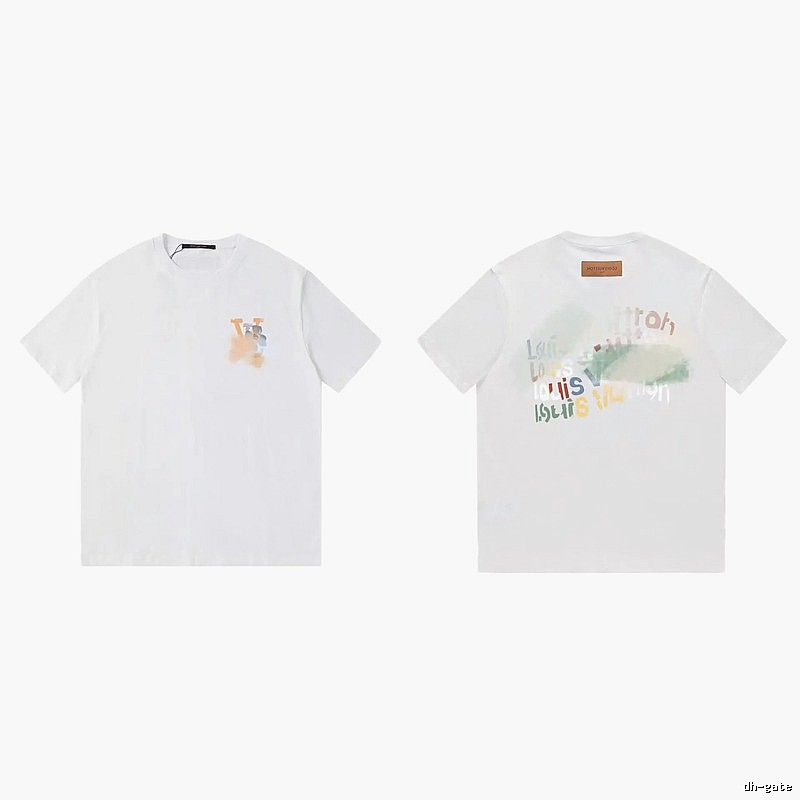 Louis Vuitton Letter Print Trendy Style White T-Shirt