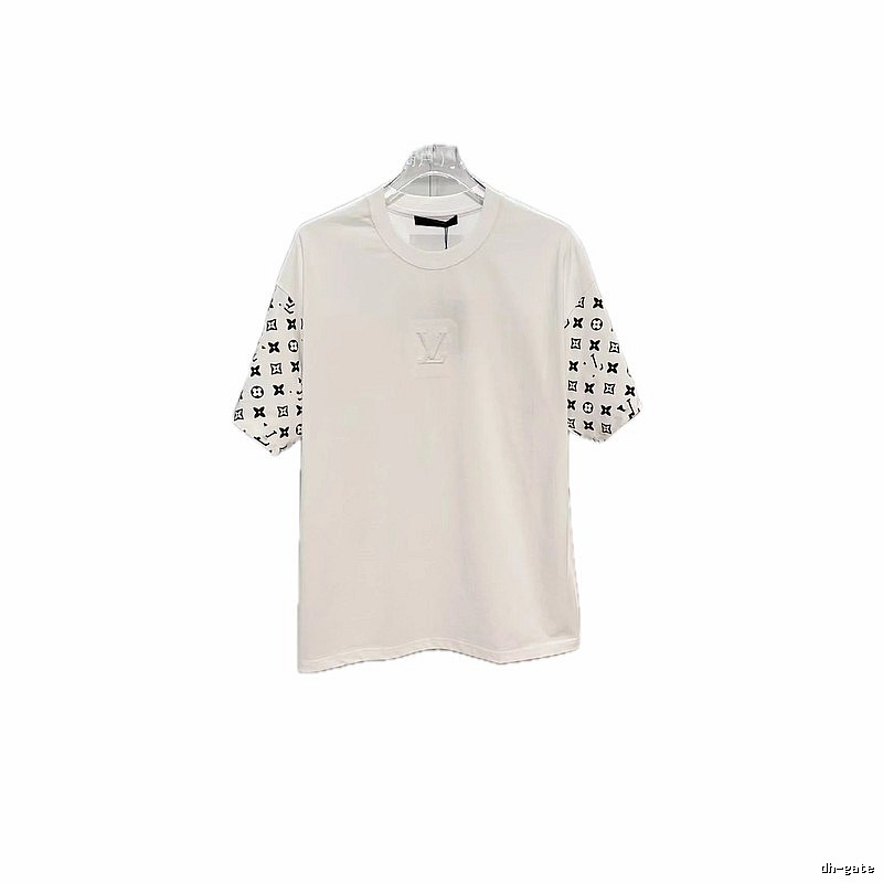 Louis Vuitton Monogram Patchwork Street-Luxury Style White T-Shirt