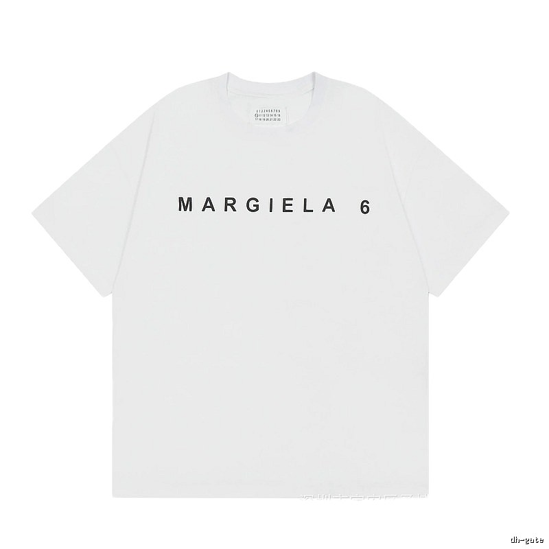 Maison Margiela MM6 Minimalist Style White Short Sleeve T-shirt