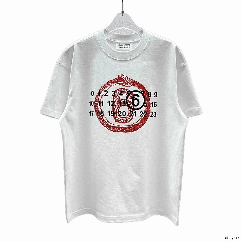 Maison Margiela MM6 Street Style White T-Shirt
