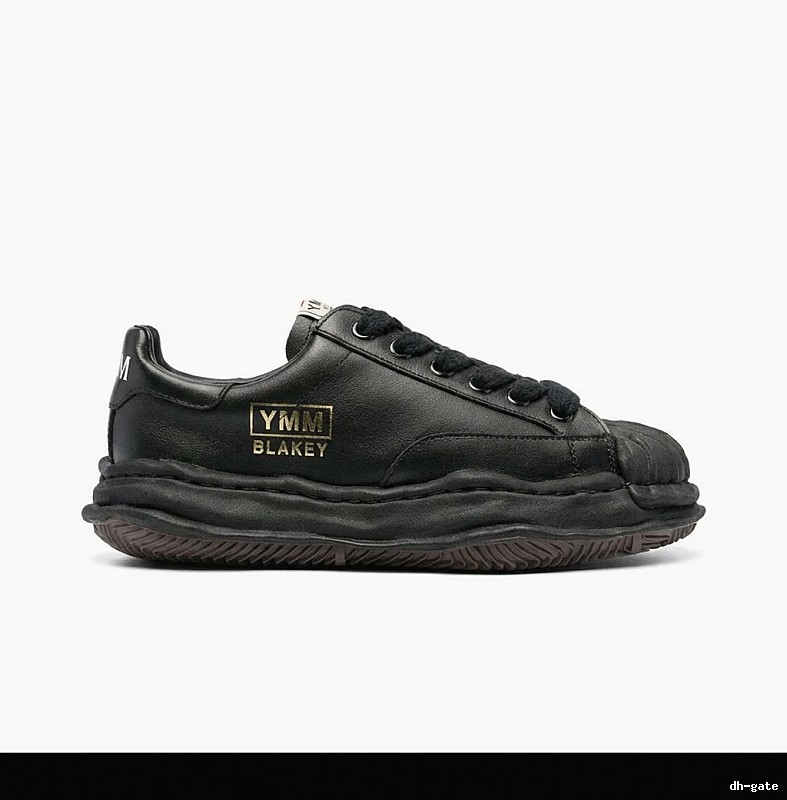 MMY thick-soled retro-style black shoes