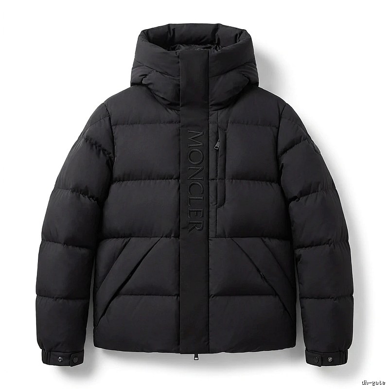 Moncler black minimalist style down jacket