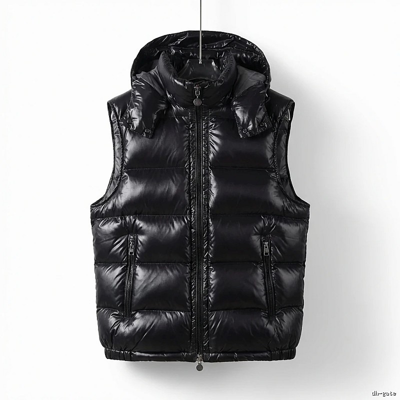 Moncler black stylish down vest