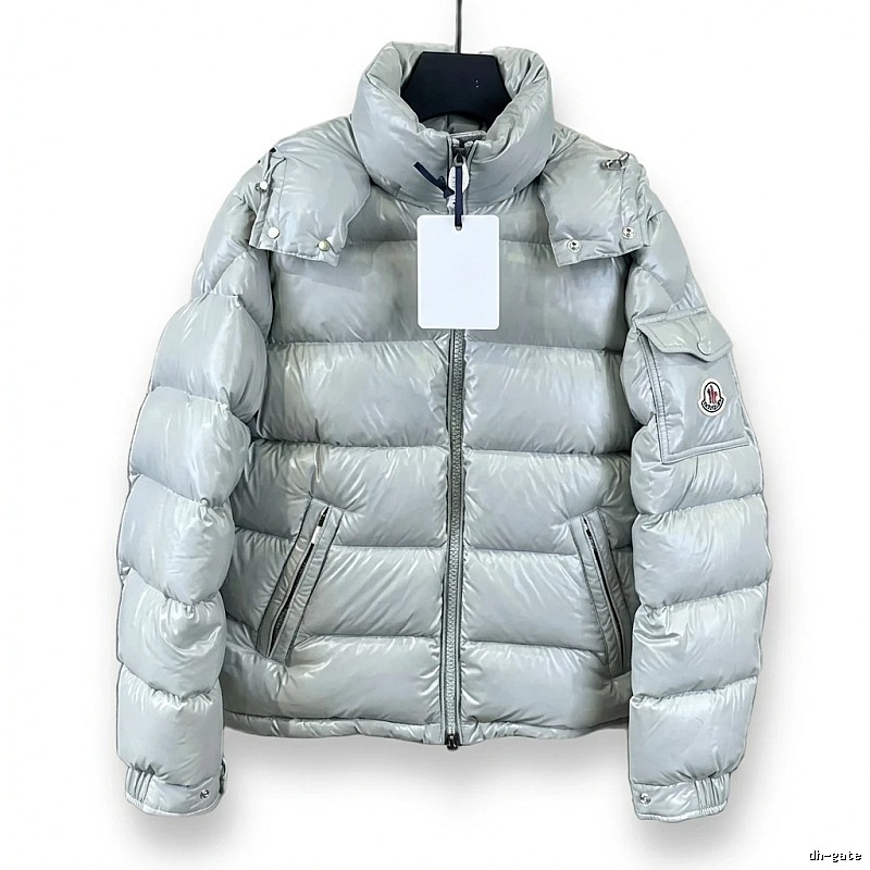Moncler classic silver down jacket