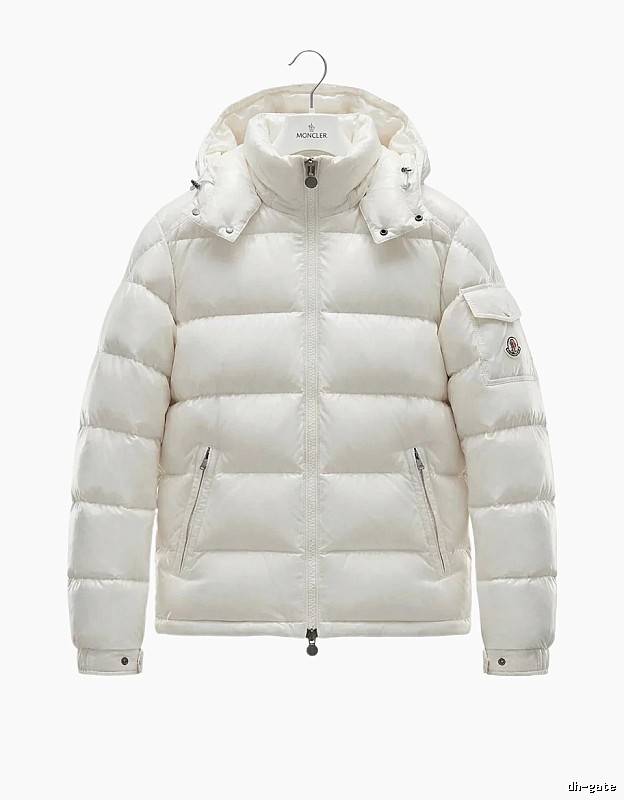 Moncler shiny and fashionable white down jacket