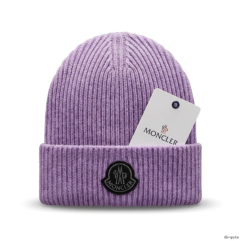 Moncler simple-style purple knitted hat