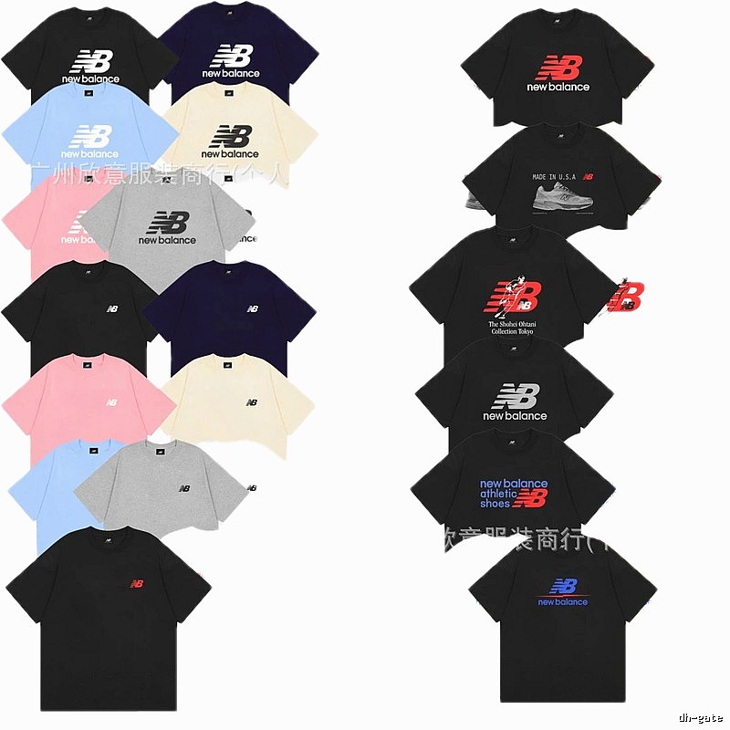 New Balance Casual & Trendy Multi-color Short-sleeve T-shirt