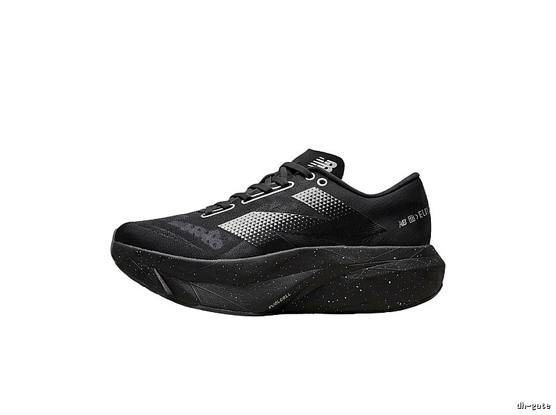 New Balance retro-style black running shoes