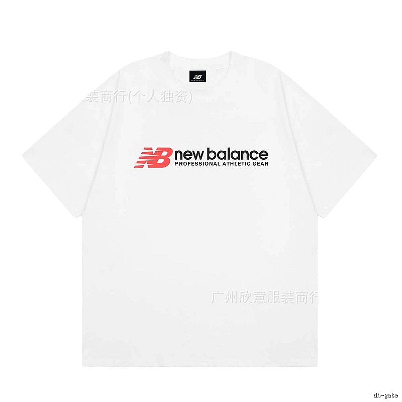 New Balance Sports Casual Style White Short-sleeve T-shirt