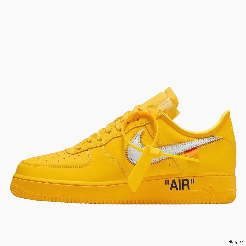Nike Air Force 1 Trendy Yellow Shoes