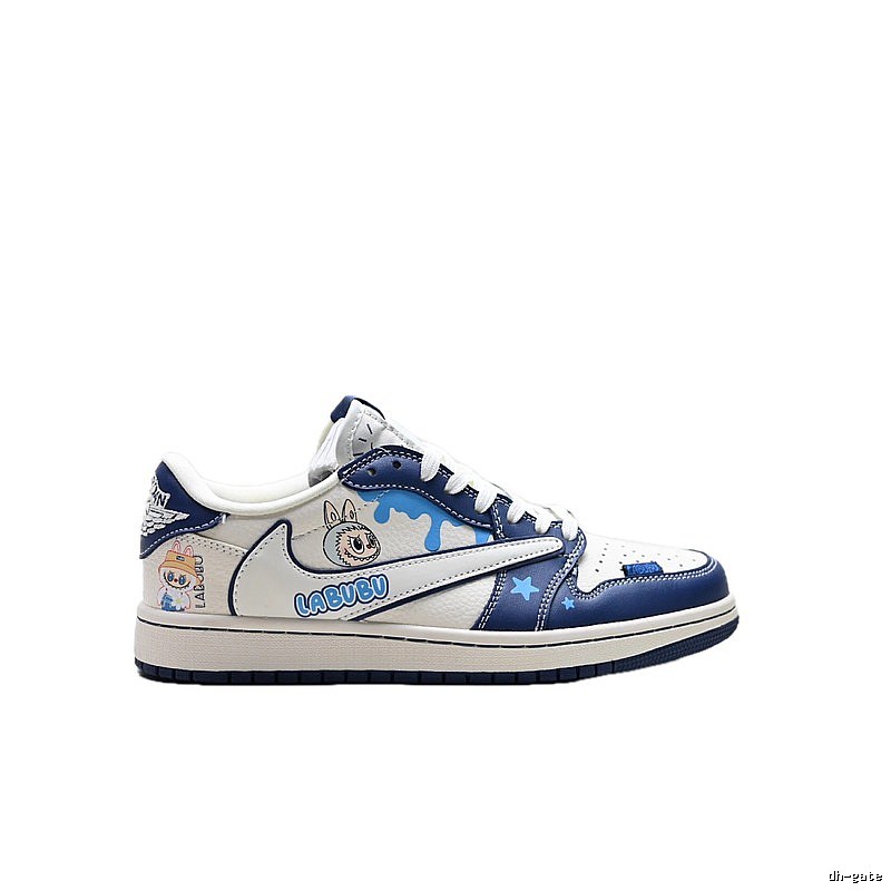 Nike Dunk Labubu Blue and White Childlike Style