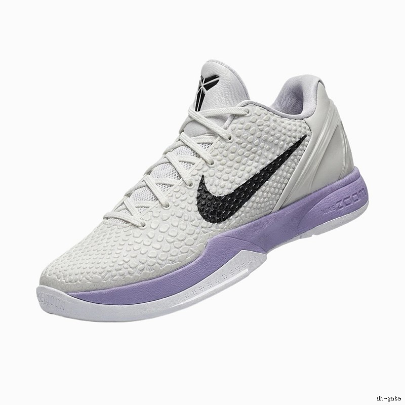 Nike retro-style white and purple sports shoes