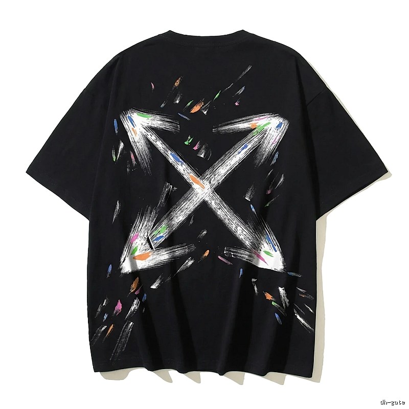 Off-White Graffiti Style Black T-shirt